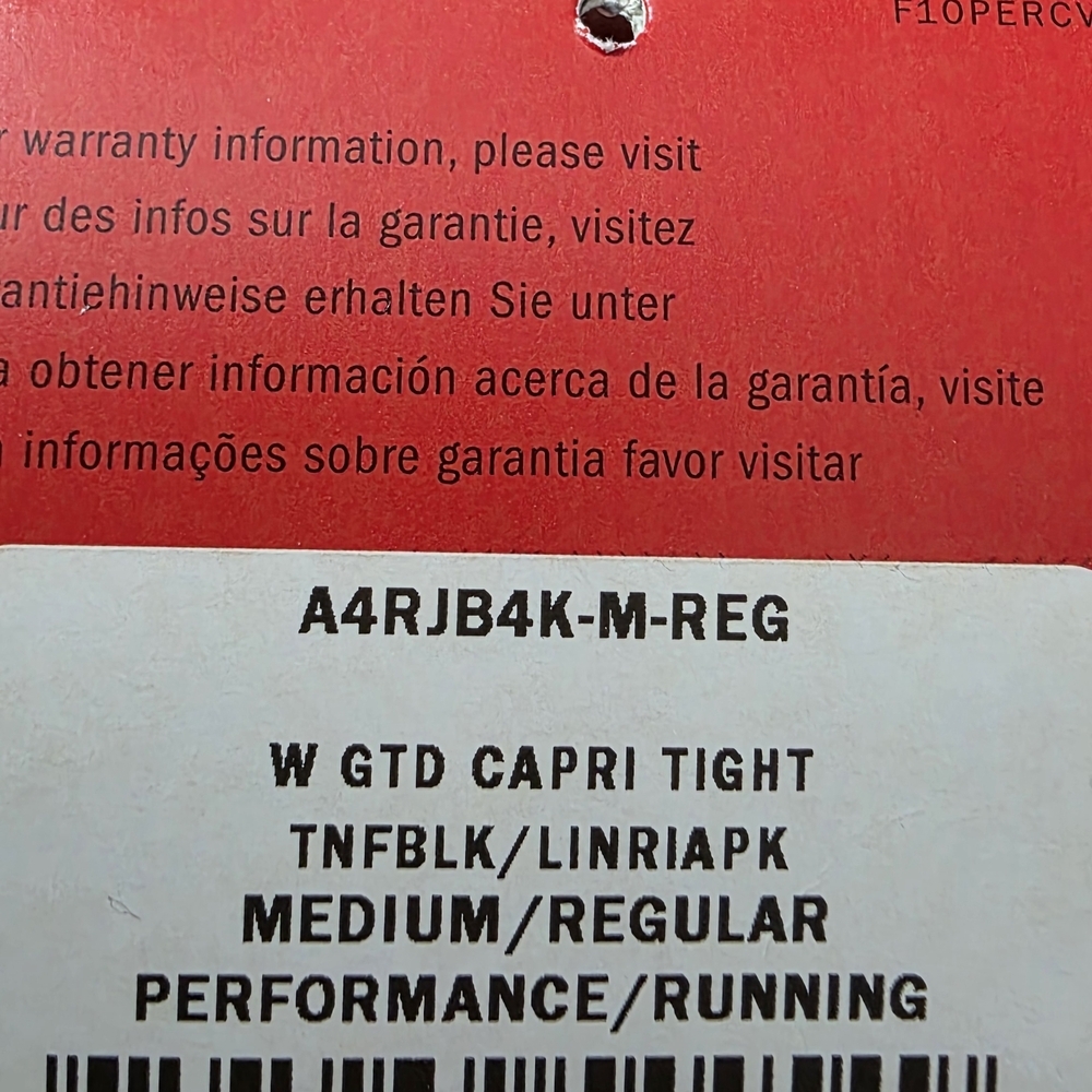 The North Face Performance Running Capris Sz Medium New - Picture 9 of 10